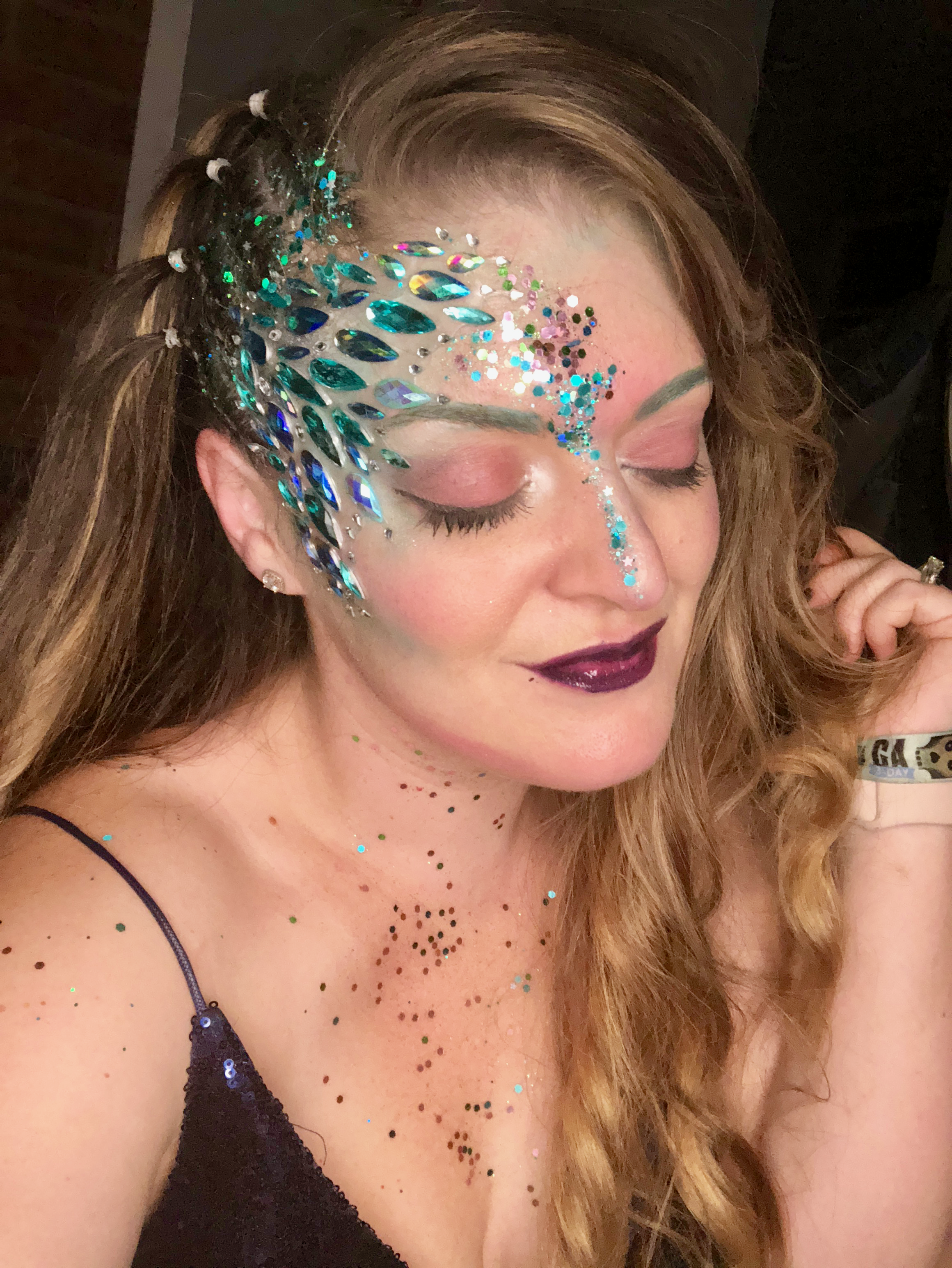Halloween or Festival Makeup Look: Icy Mermaid graphic